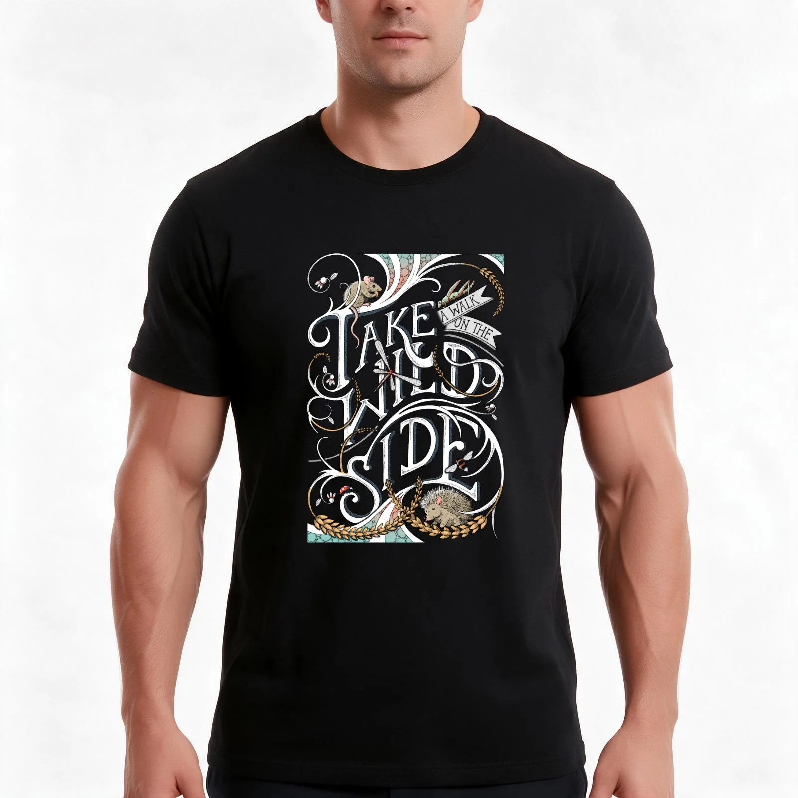 Take a Walk on the Wild Side T-Shirt, Summer Casual Cotton Tee, Oversized Streetwear Tops, Vintage Graphic Print, 100% Cotton