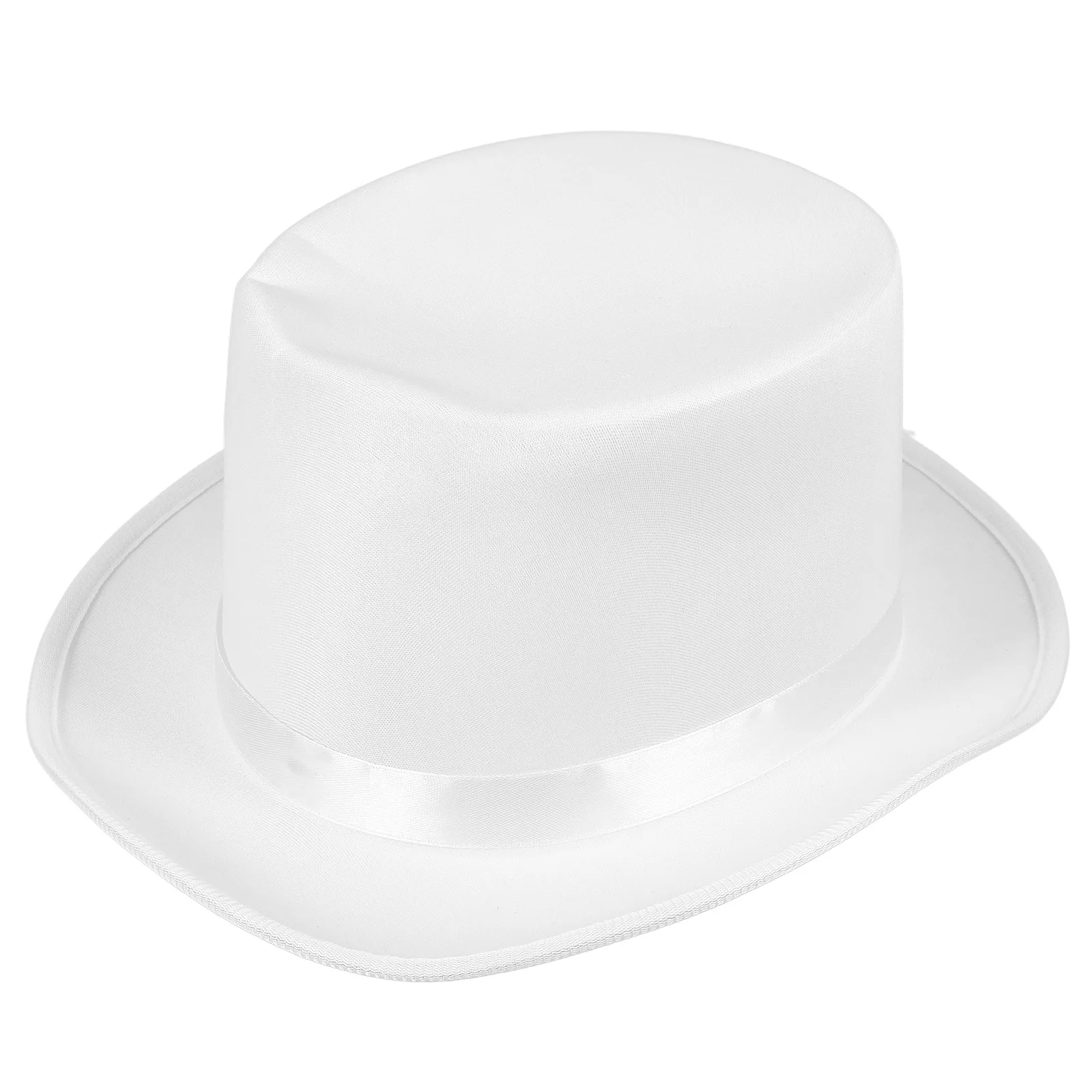 قبعة الساحر السوداء غير المنسوجة زي التبعي للبالغين حزب اللباس أداء غامض أعلى قبعة نمط معالج الرأس