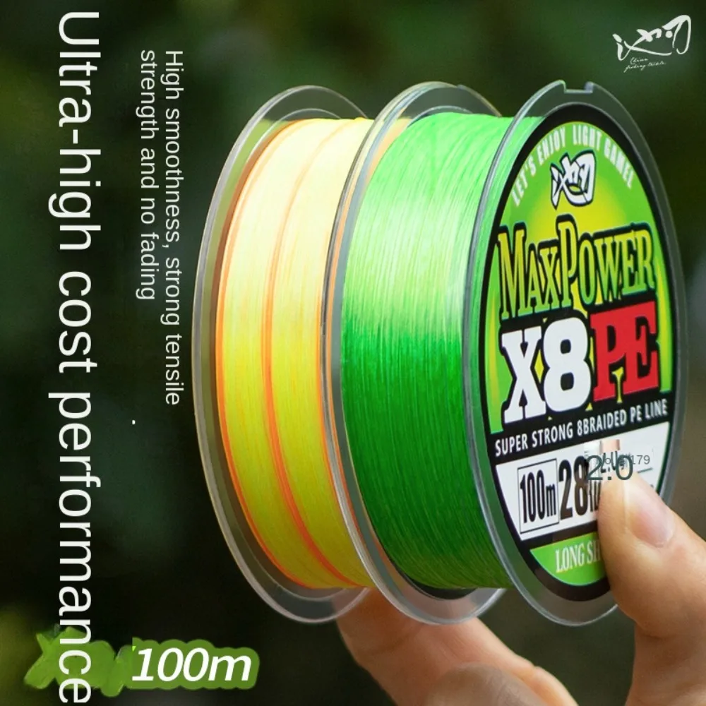 1pc 100m PE Elastic Angling Fishing Line PE fishing Polyester Bait Thread Spool 100m High Tensile Fishing Line Tackles