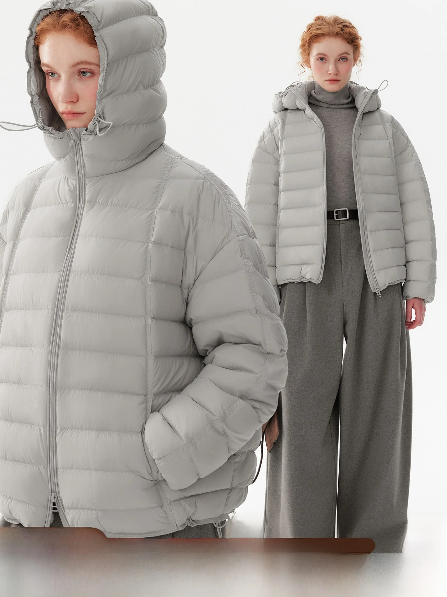 

Легкая утепленная куртка с наполнителем из пуха 50 г, белая, повседневная, с капюшоном, теплая, женская зимняя верхняя одежда