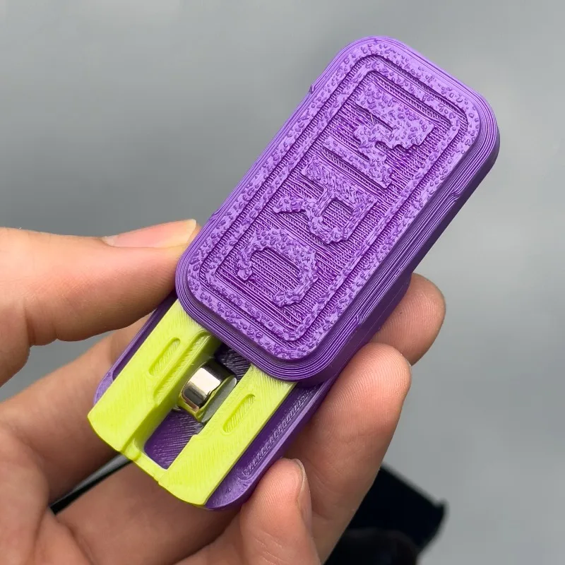 3D Printed Push Slider Fidget Toy Magnetic EDC Resonance Anxiety Stress Relief Toy Adults Men Anti-Anxiety Hand Fidgets Toy