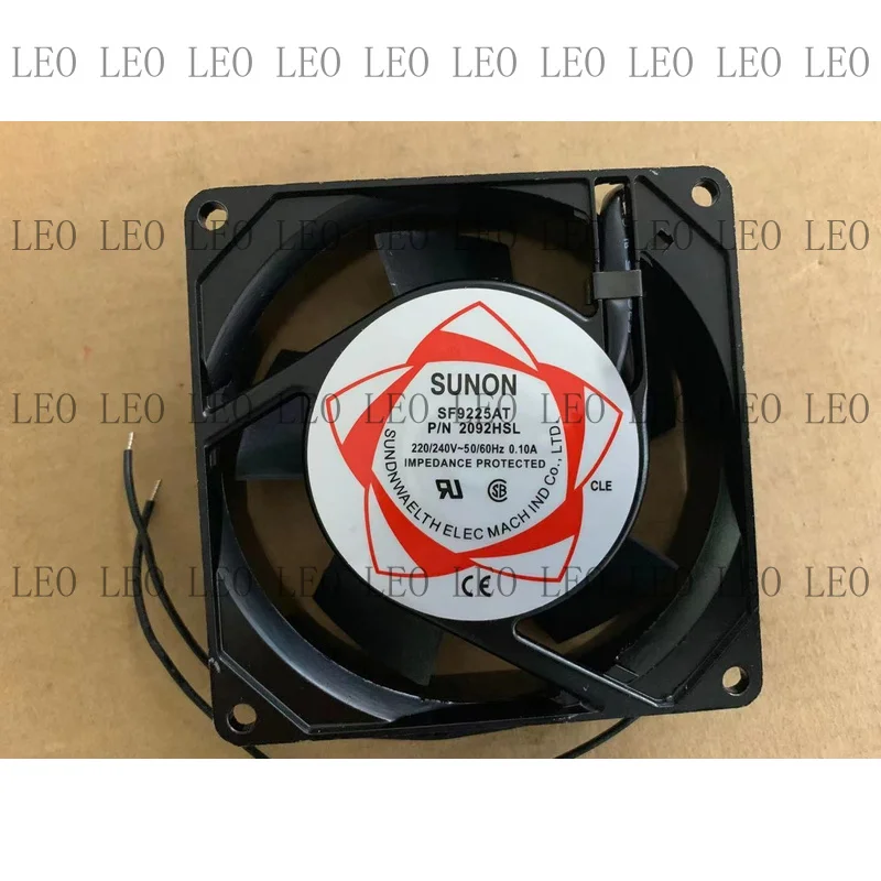 MY For SUNON SF9225AT P/N 2092HSL Axial Fan AC/220～240V 13/11W 92x92x25mm 2pin