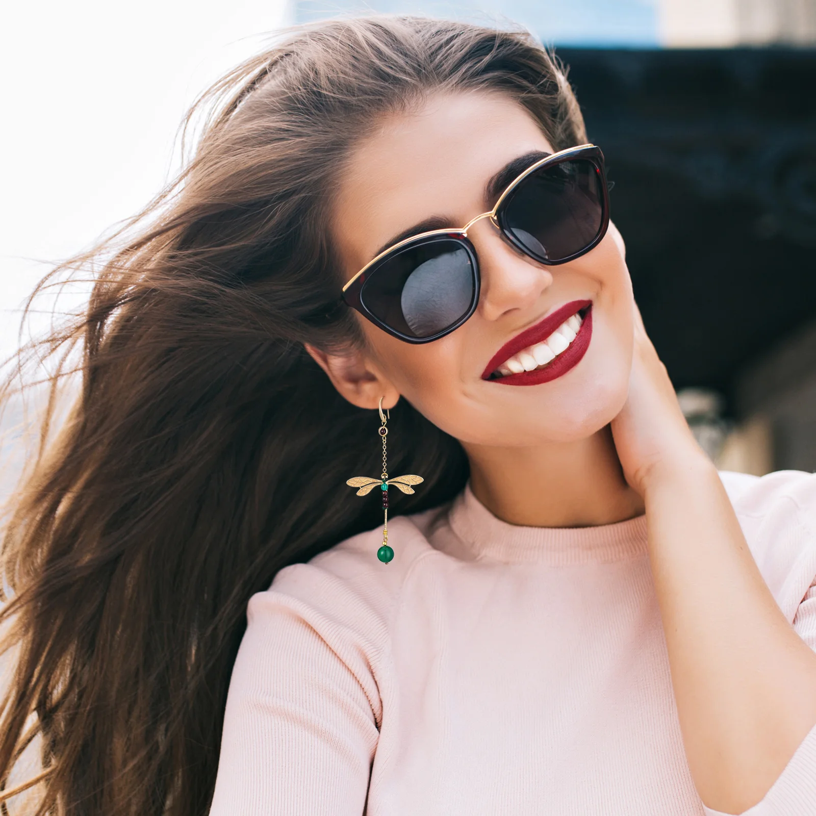 

Dragonfly Earrings Retro Durable Stylish Lightweight for Girls Fashion Ethnic Fashionable Earrings Gift Girl Earring