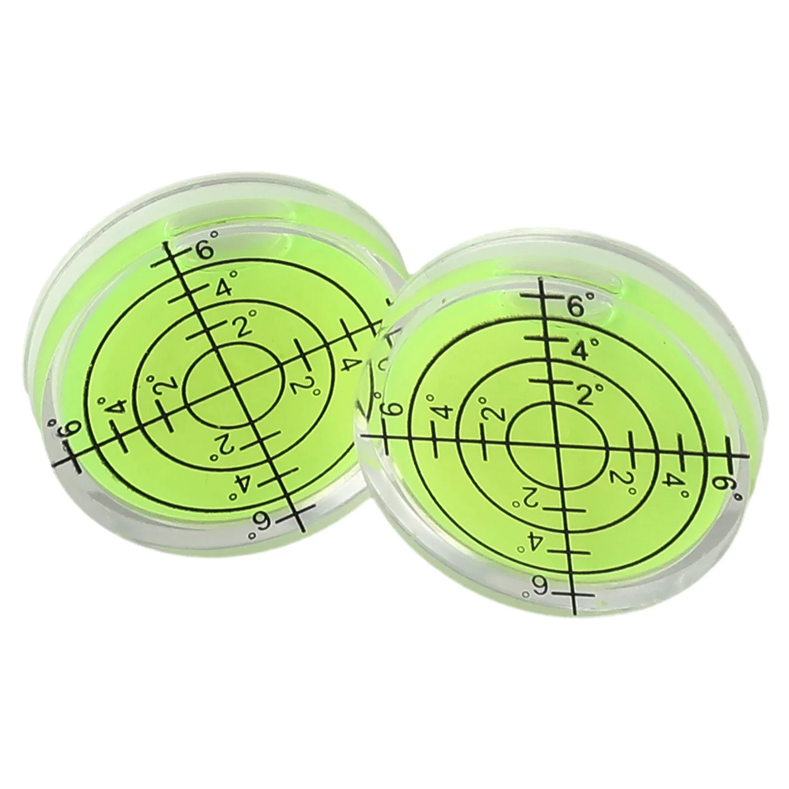 2pcs Acrylic Mini Bubble Level 20°-30° Accuracy Round Circular Measuring Meter Horizontal Bubble Degree Mark Level