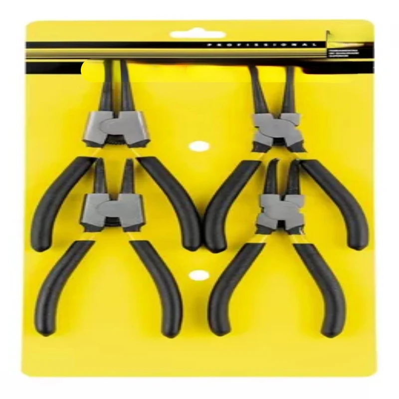 Kit Plier Set for External & Internal Lock Ring - 4 Pcs - Pliers for Rings