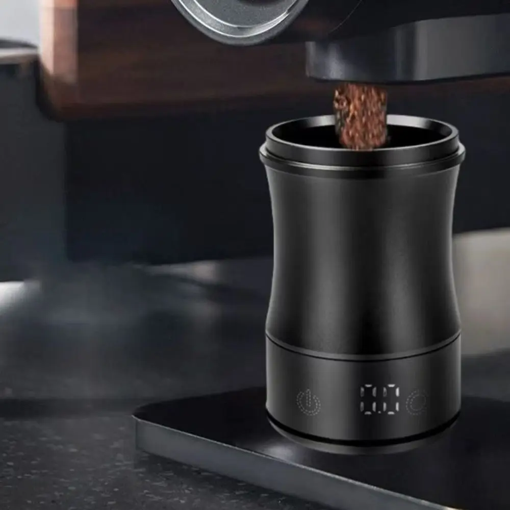 

High-precision 58 MM Coffee Dosing Cup Aluminium Alloy LED Screen Coffee Powder Cup Wear-resistant Electronic Coffee Scale
