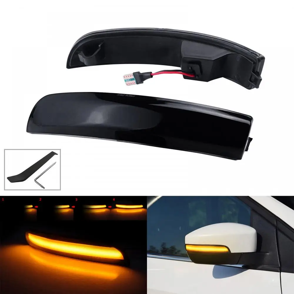 Dynamic LED Wing Mirror Indicator Turn Signal Light Lamp Fit Ford Kuga EcoSport