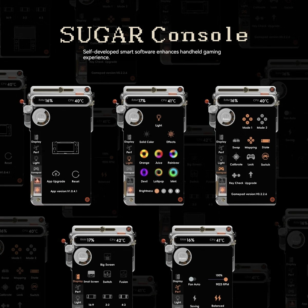 OneXPlayer Sugar 1 وحدة تحكم ألعاب مزدوجة الشاشة قابلة للتحويل محمولة باليد Snapdragon G3gen3 3.92 + 6.01 بوصة عصا تحكم لقاعة الشاشة Oled