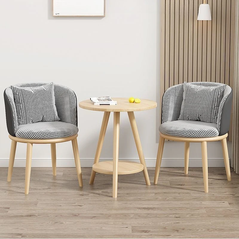 طاولة وكراسي ترفيهية للشرفة، وطاولة شاي فاخرة خفيفة لغرفة المعيشة ومجموعة كرسي