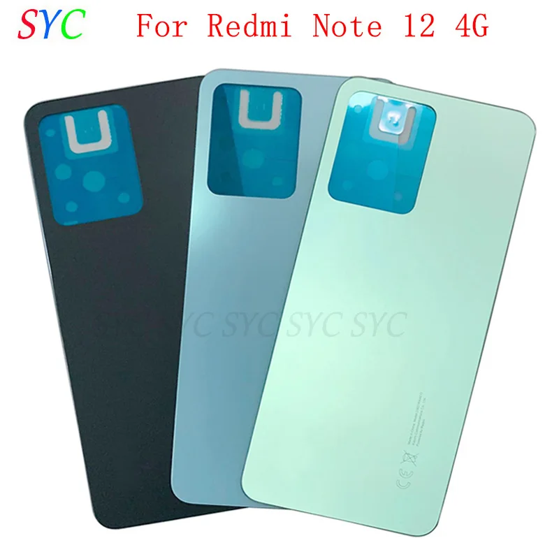 

Original Rear Door Battery Cover Housing Case For Xiaomi Redmi Note 12 4G Back Cover with Logo Repair Parts