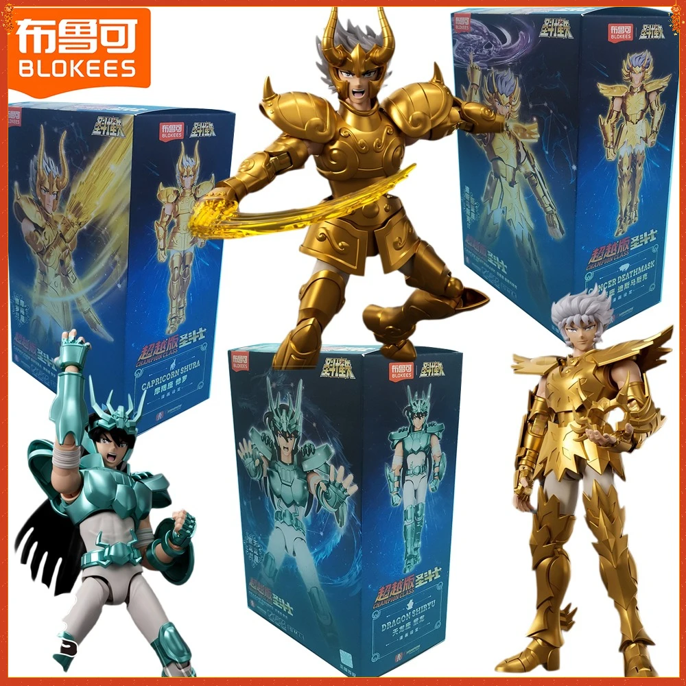 

New Original Blokees Saint Seiya Action Figures Classic Restoration Anime Characters Model Toys Decorative Ornaments Fans Gifts