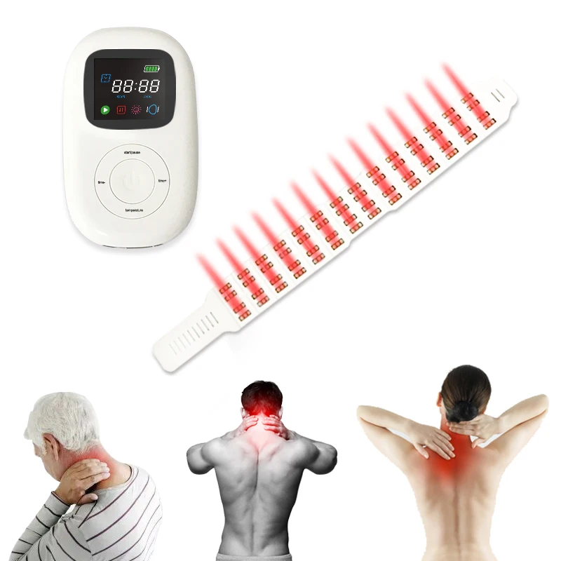 Aparato de fototerapia LED para columna Cervical, dispositivo de acupuntura para aliviar el dolor Cervical y el cuello