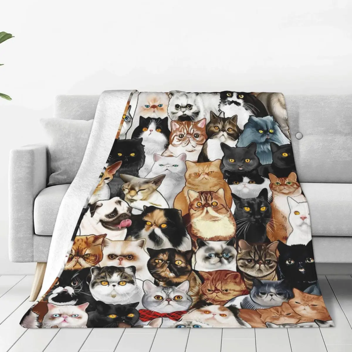 

Cats Cat Bed Blanket Flannel Blanket Flannel Blanket Air conditioning blanket