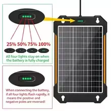12V Portable Solar Panel Battery Charger With Upgraded Controller Outdoor Power Supply For RV Travel Camping Off Grid
