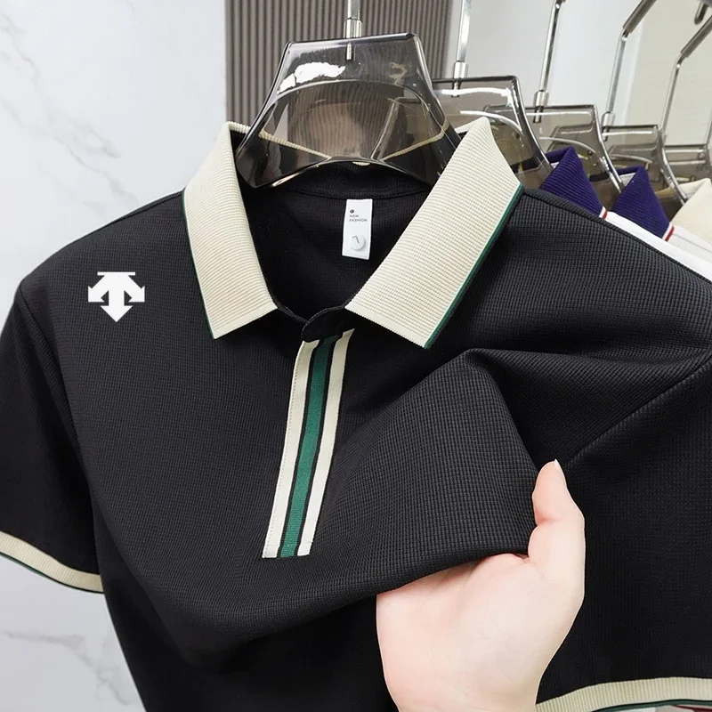 2026 Summer Men's Luxury Designer Embroidered Polo Shirt Exquisite Embroidery Personalized Breathable Comfort Short Sleeve Fashi