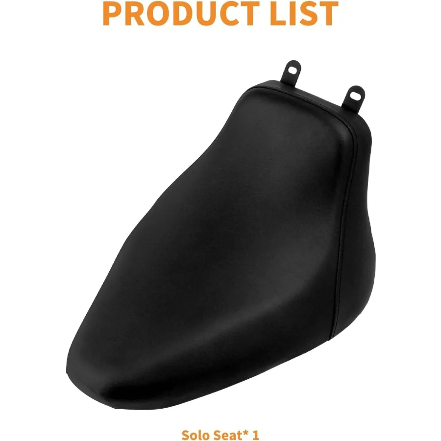 Мотоциклетное переднее кожаное сиденье водителя, сиденье Solo, подходит для Harley Heritage Softail Classic FLSTC Softail Deluxe FLS