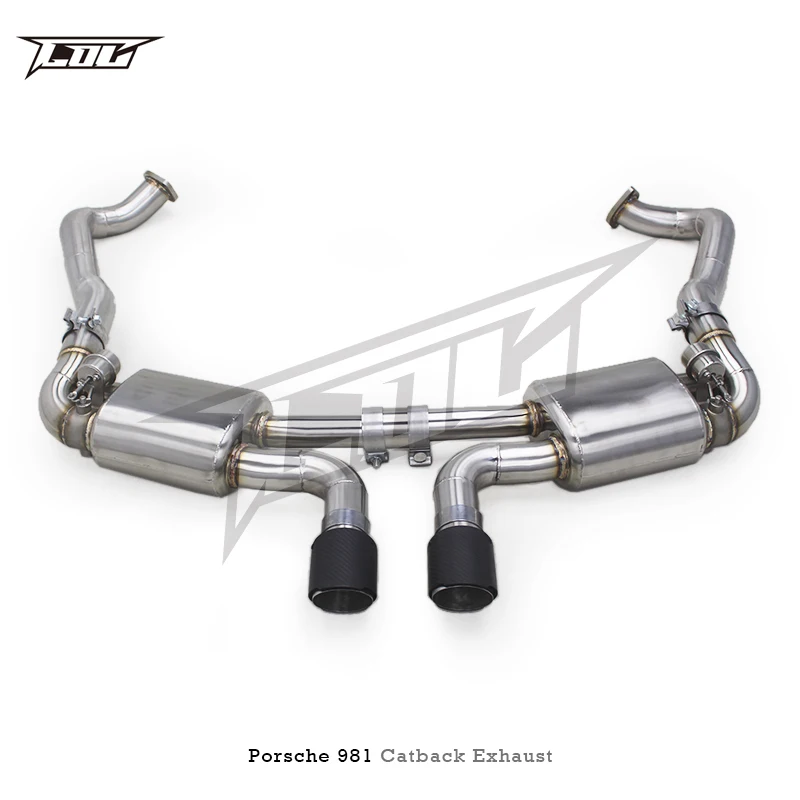 Custom Smart Valves Exhaust System for  981 /Boxster 2.7/3.4 2012-2015 Race Exhaust Pipes with Remote Controls