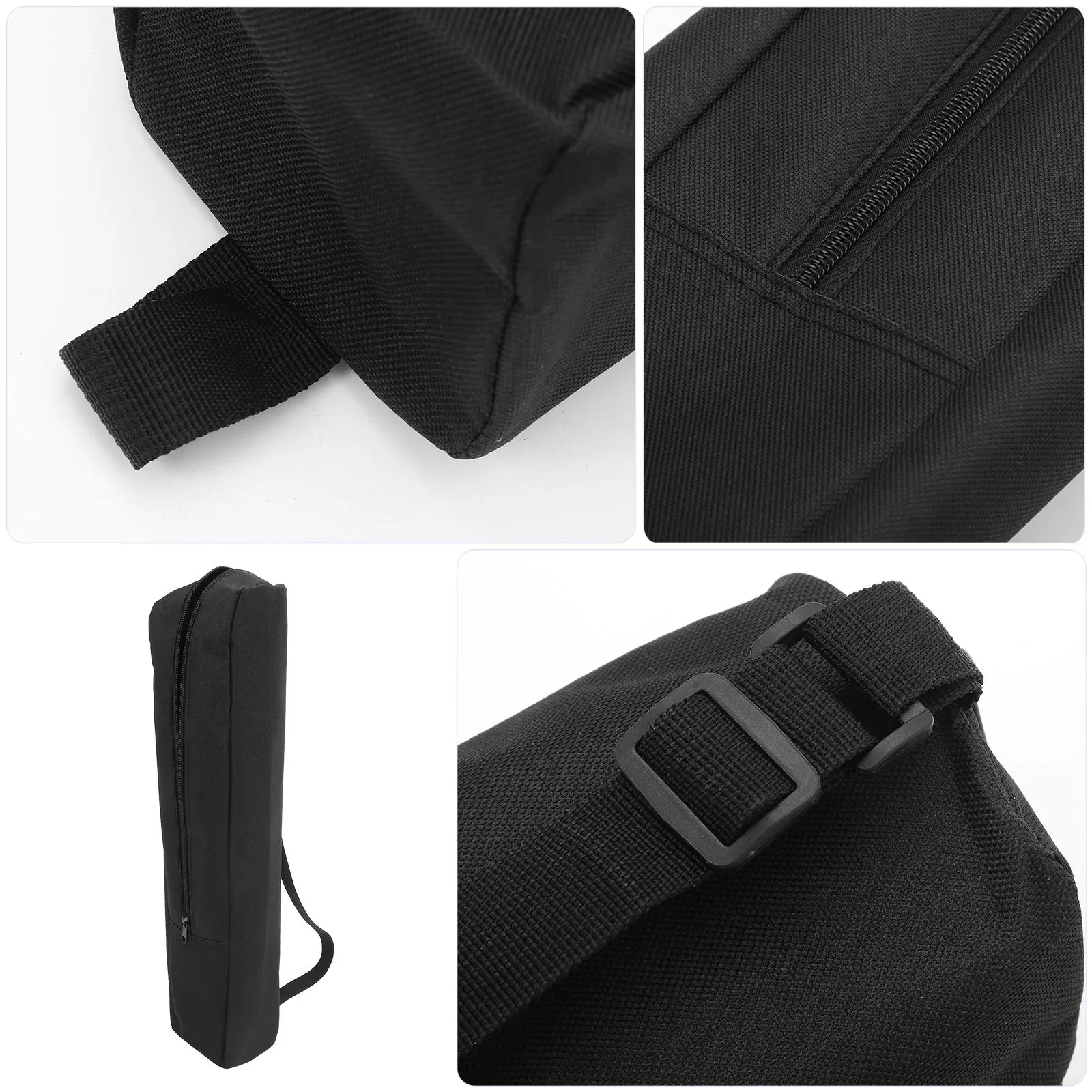 حقيبة تخزين ثلاثية القوائم للكاميرا من قماش أكسفورد حقيبة حمل شديدة التحمل للأضواء والميكروفونات وحامل الموسيقى باللون الأسود #2