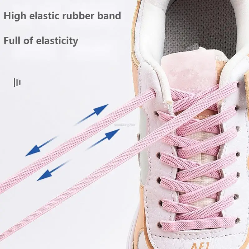 New Diamond No Tie Shoelaces Colorful Star Rhinestone Shoe laces without ties Elastic Laces Sneakers Kids Adult Flat Shoelace