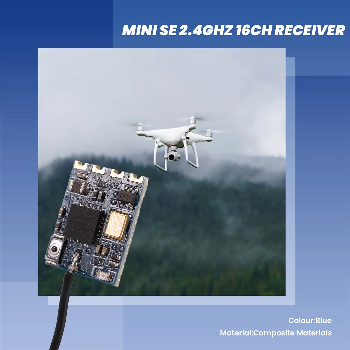 B49CJumper ELRS AION RX MINI SE Ricevitore 2.4GHZ 16CH compatibile con trasmettitore di portata 5KM modalità 2.4 per drone RC