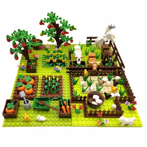 MOC-BOLCO BASE BASE BASE FOR CHILDREN, FARM ANIMALS, TREES, PLANTS, COMPATIBLE, CLASSIC BRINGS, CHILD TOYS 10 Main Sales Fazendinha - №10