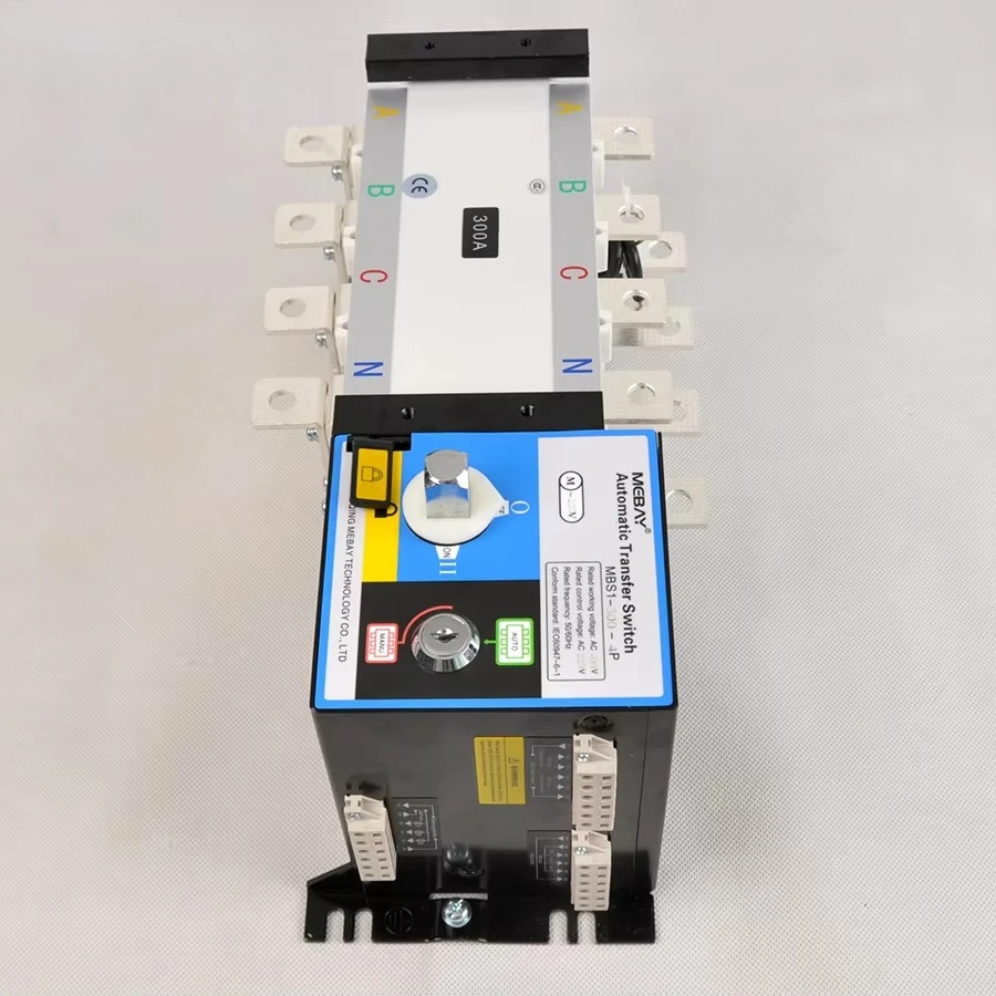 ATS 300A 4P Electrical Automatic Transfer Switch Dual Power Switch