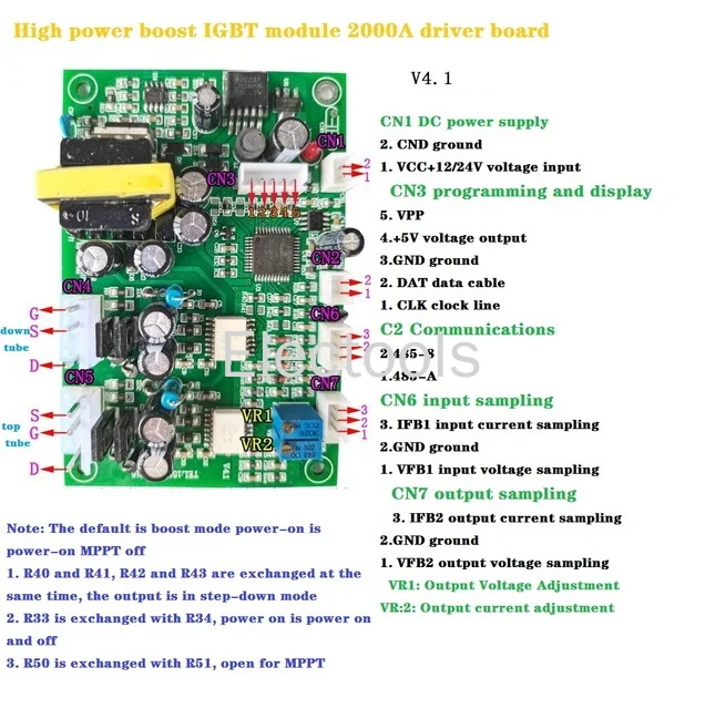 High-power Synchronous Boost/buck IGBT Module Driver Board V5.0