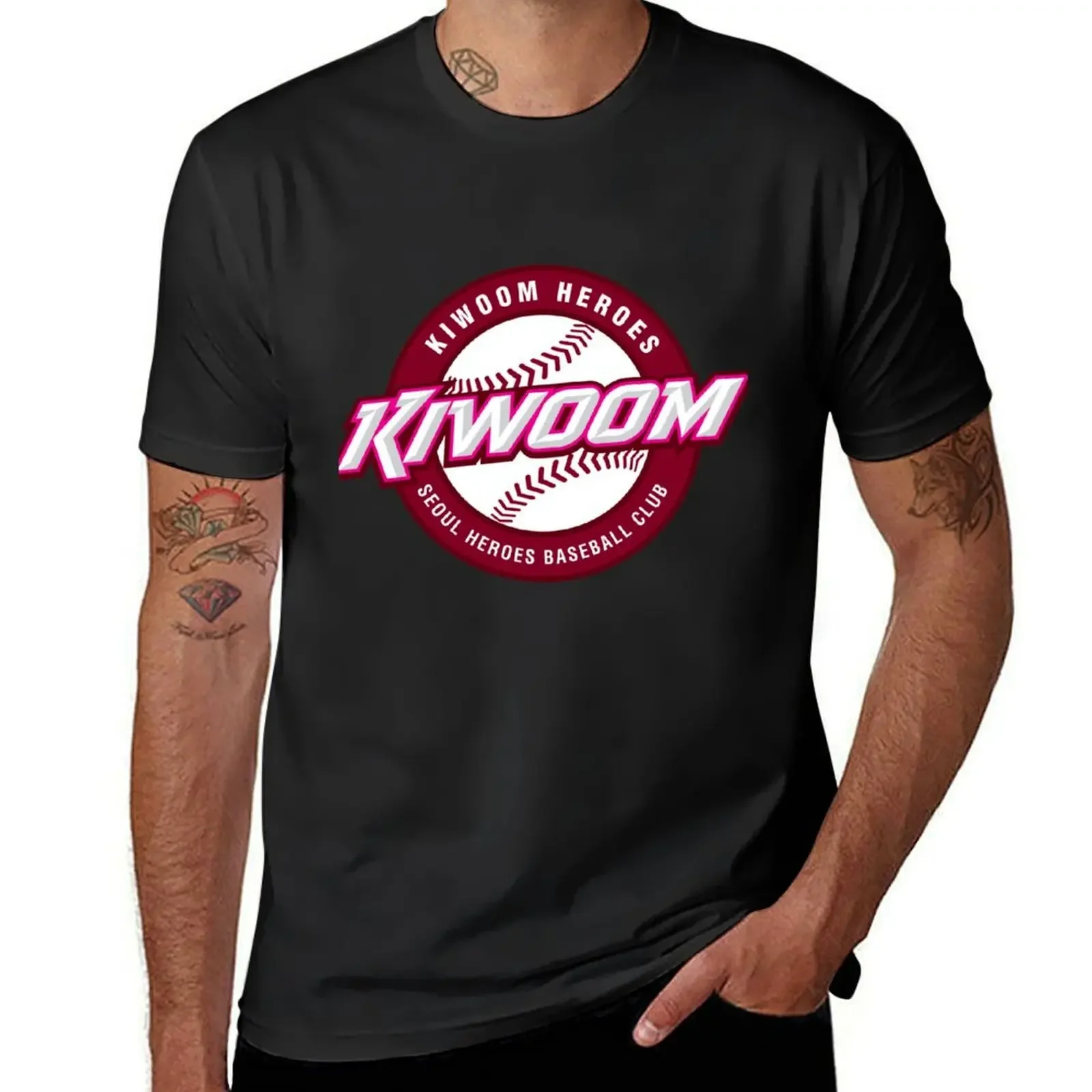 KBO KIWOOM شعار للرجال ، الأبطال SEOUL ، قبعة البيسبول Merch ، قبعات Snapback ، كوب كوب ، تيشيرت ، تيشيرت عادي