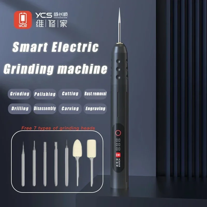 YCS 2nd DM360 قلم تلميع كهربائي قابل للشحن للهاتف PCB شاشة إصلاح الحفر المهنية طحن تفكيك الأدوات اليدوية #2