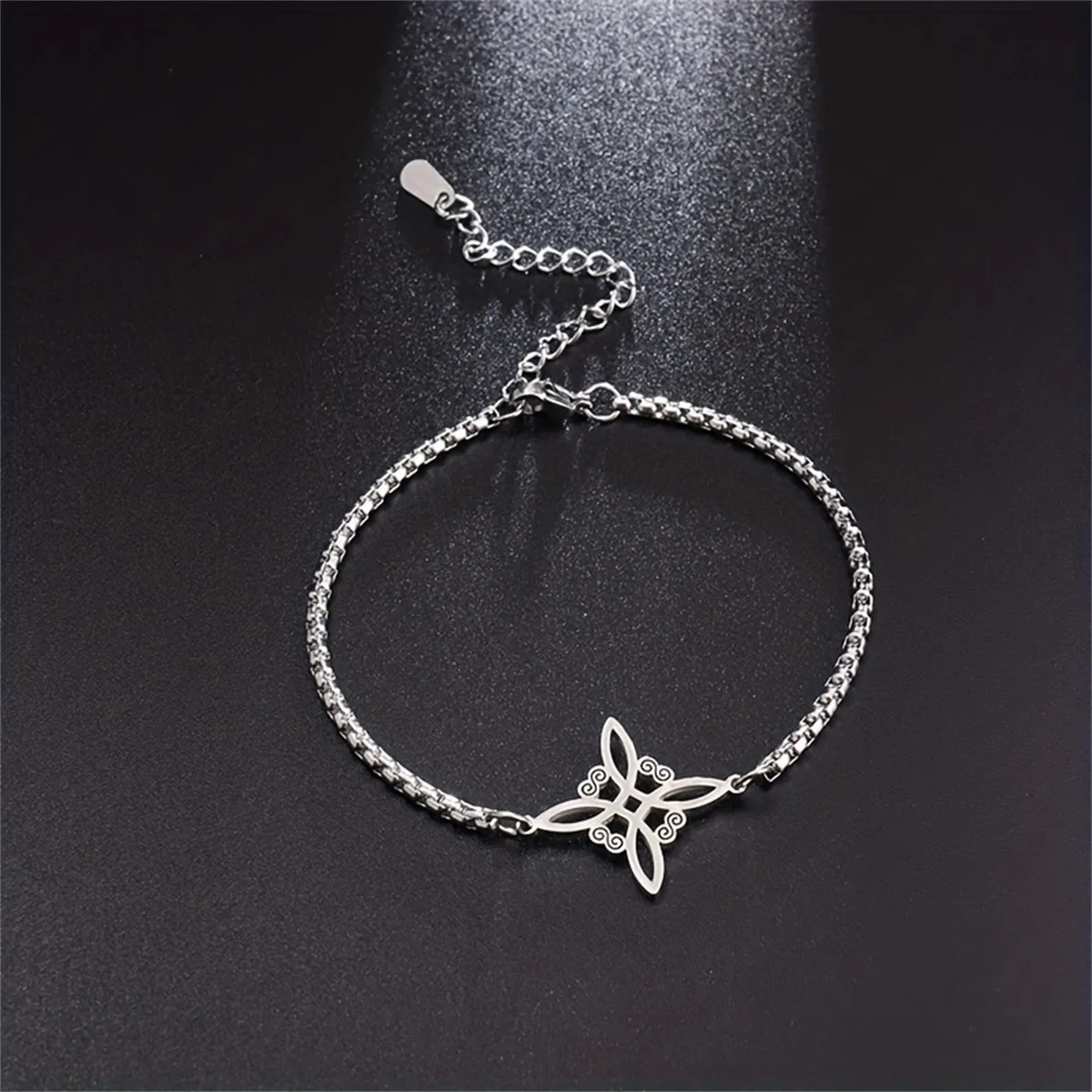 Stainless Steel Witch Knot Irish Knot Bracelet Women's Fashion Simple Personality Charm Jewelry image 2