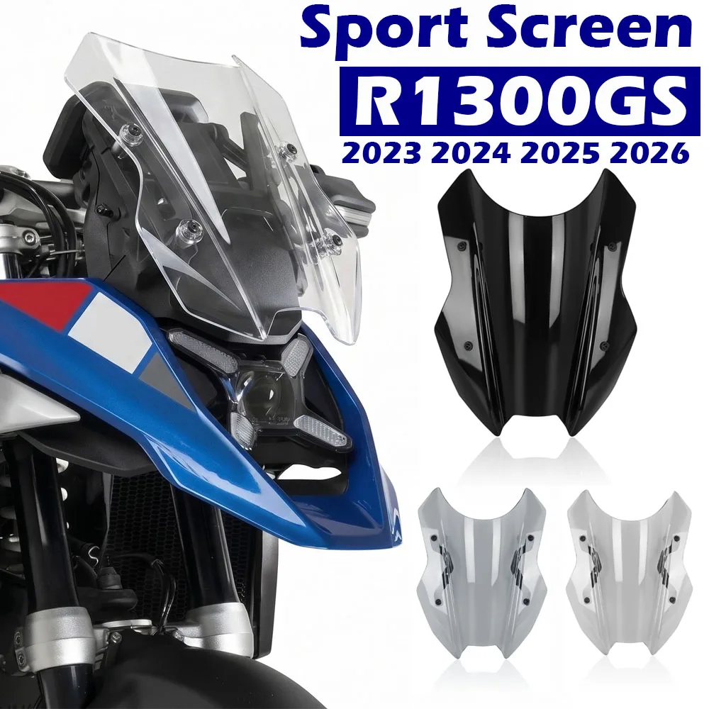 

Windshield For BMW R1300GS R 1300GS 2023-2026 Motorcycle Front Windscreen Wind Shield Deflector Sport Screen