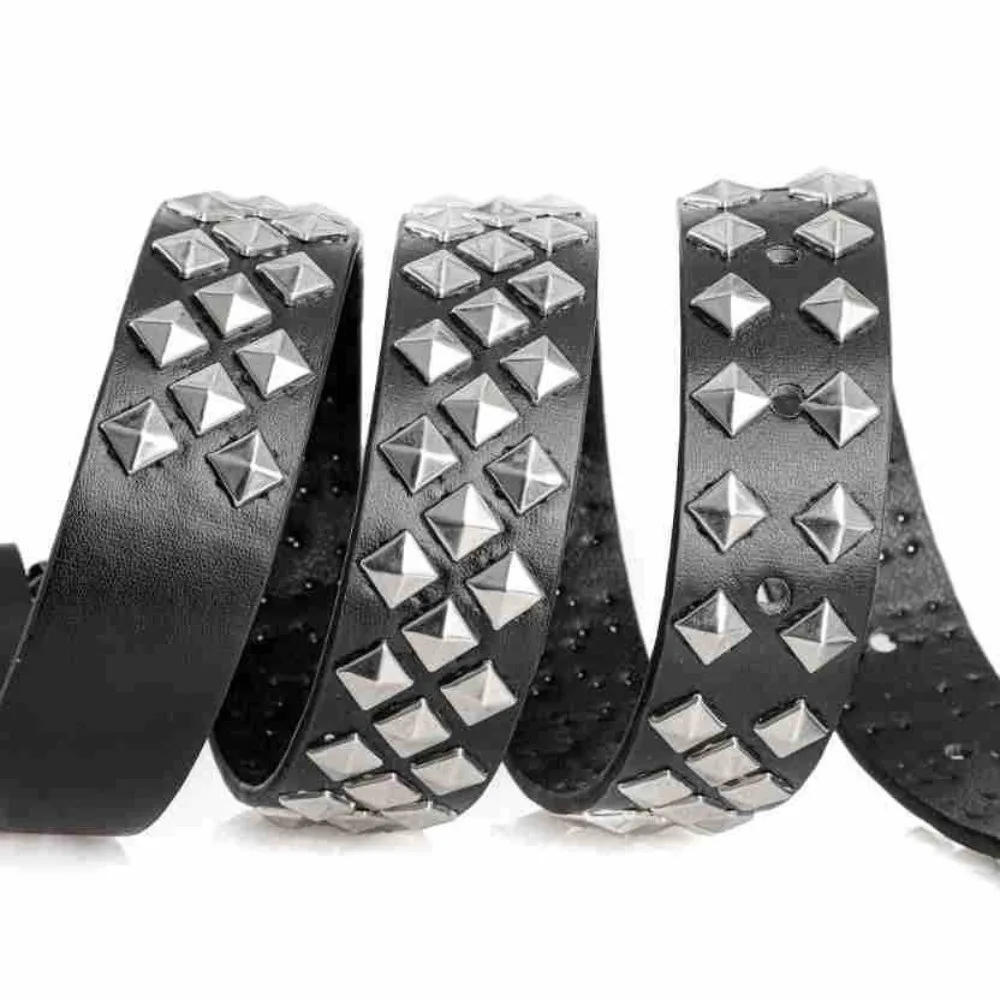 Tendy خمر بو الجلود حزام فاسق نمط قابل للتعديل برشام فاسق حزام Y2k إبرة مشبك حزام للجنسين