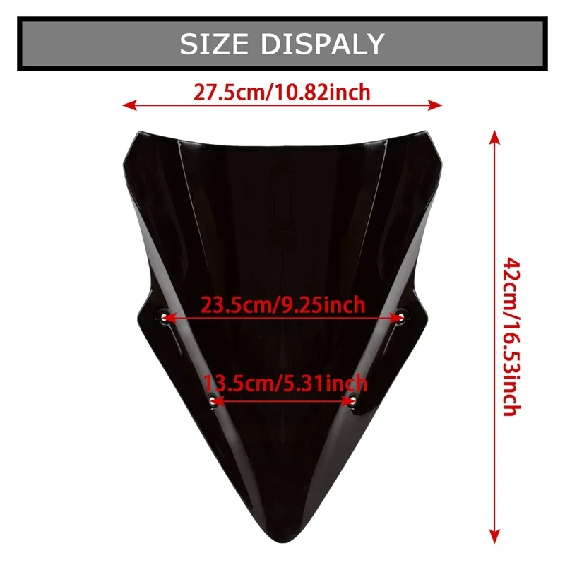 Аксессуары для мотоциклов, ветровое стекло для гонок, ветровое стекло, ветровой дефлектор с двойными пузырьками для Kawasaki Ninja 650 ER6F 2017 2018 2019