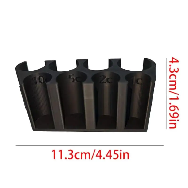 Euro Coin Storage Box Dispenser 2 Euro 1 Euro 50 Cent Holder Organizer for Home Shop Countertop Everyday Use