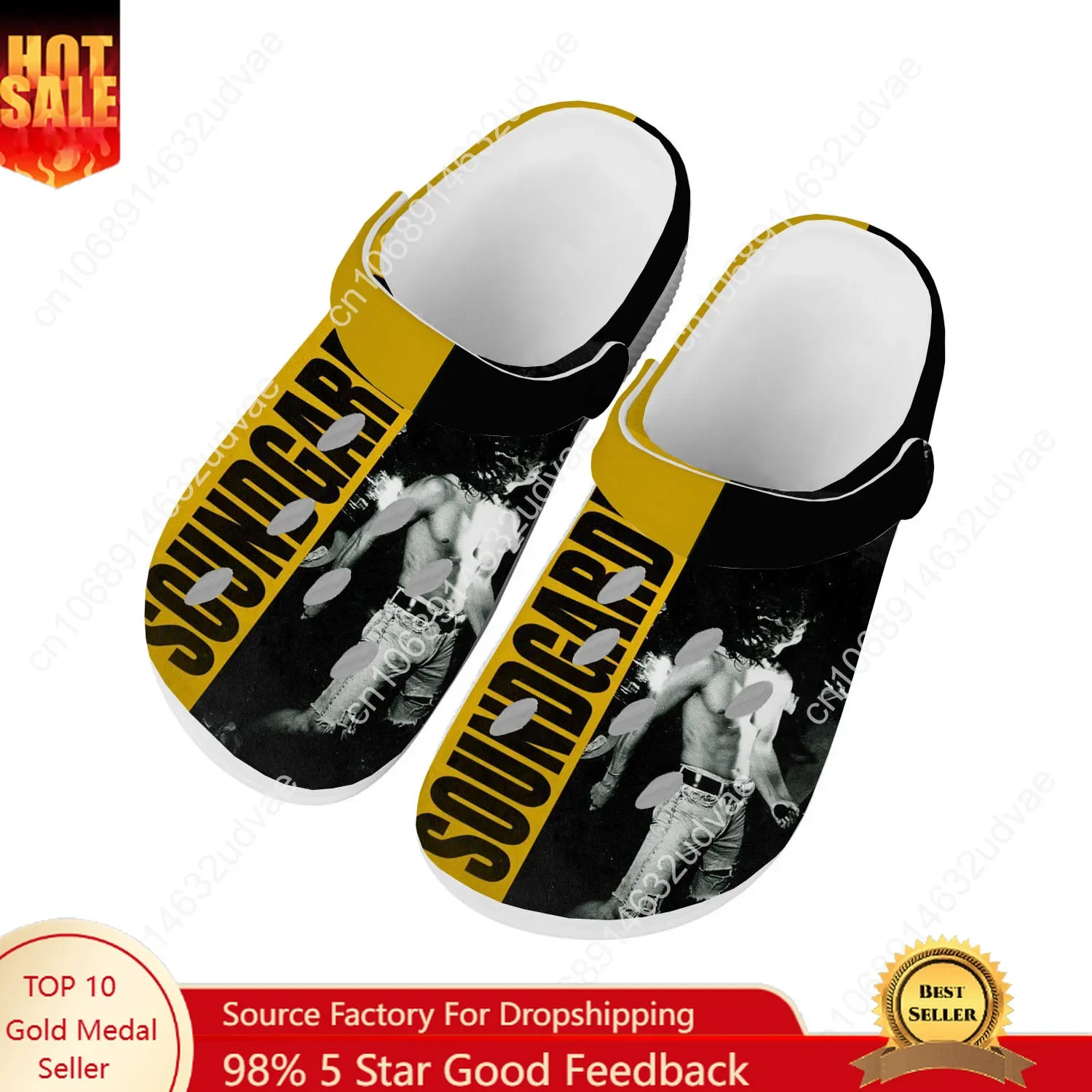 Soundgarden Water Shoes Men Women Teenager High Quality Fashion Home Garden Clogs Custom Sandals Beach Breathable Hole Slippers