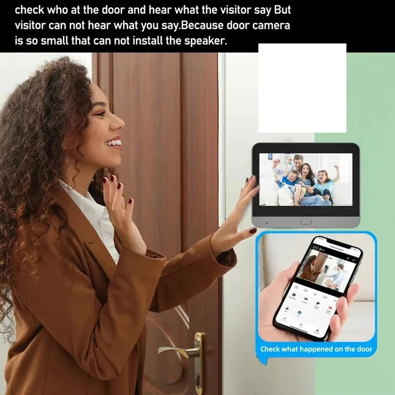 Smart Tuya 3MP 2.4G Wifi Door Camera Automatic Sensing Door Eye Camera Digital Door Viewer Wireless Doorbell Home
