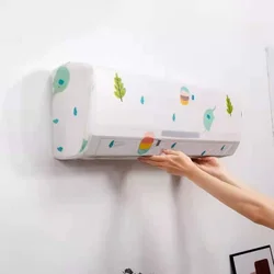 2pcs Air Conditioner Dust Cover Wall Mounted Fan Universal Minimalist Creative Cartoon Washable Fan Cover Air Conditioner Cover