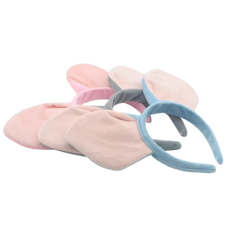 

10 шт., вечерние розовые повязки на голову со свиными ушками, мягкие аксессуары для волос, подарок на день рождения, ленты с животными, костюм на Хэллоуин, косплей