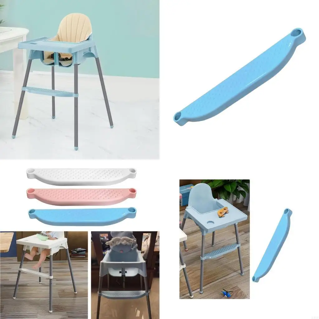 Reposapiés plástico K8GF, reposapiés antideslizante, sillas altas, reposapiés, instalación sencilla, mejora estabilidad