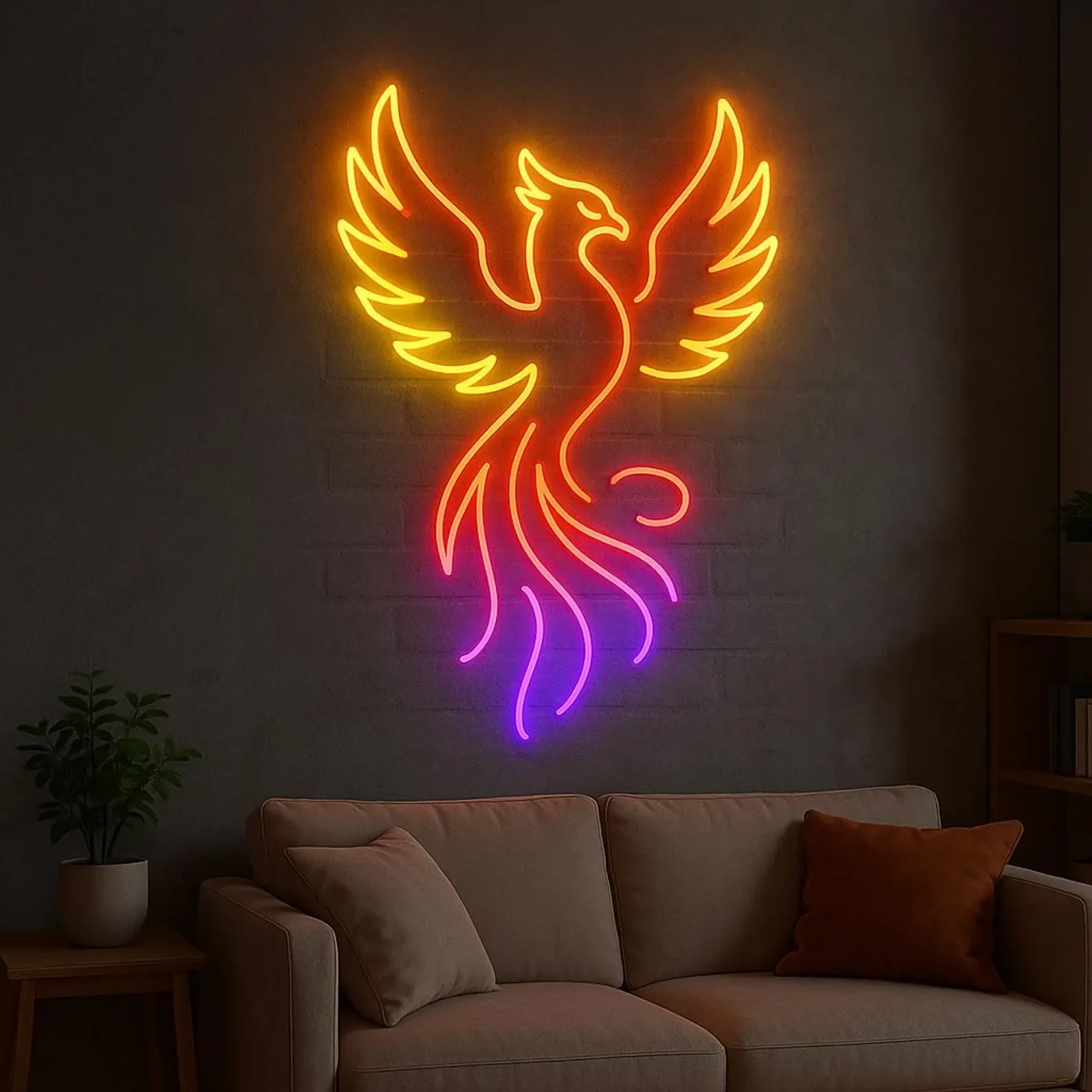 

Phoenix Neon Sign,Legendary Immortal Bird Neon Sign. Bird LED Decor. Mythology Led Decor,Gift for Kids