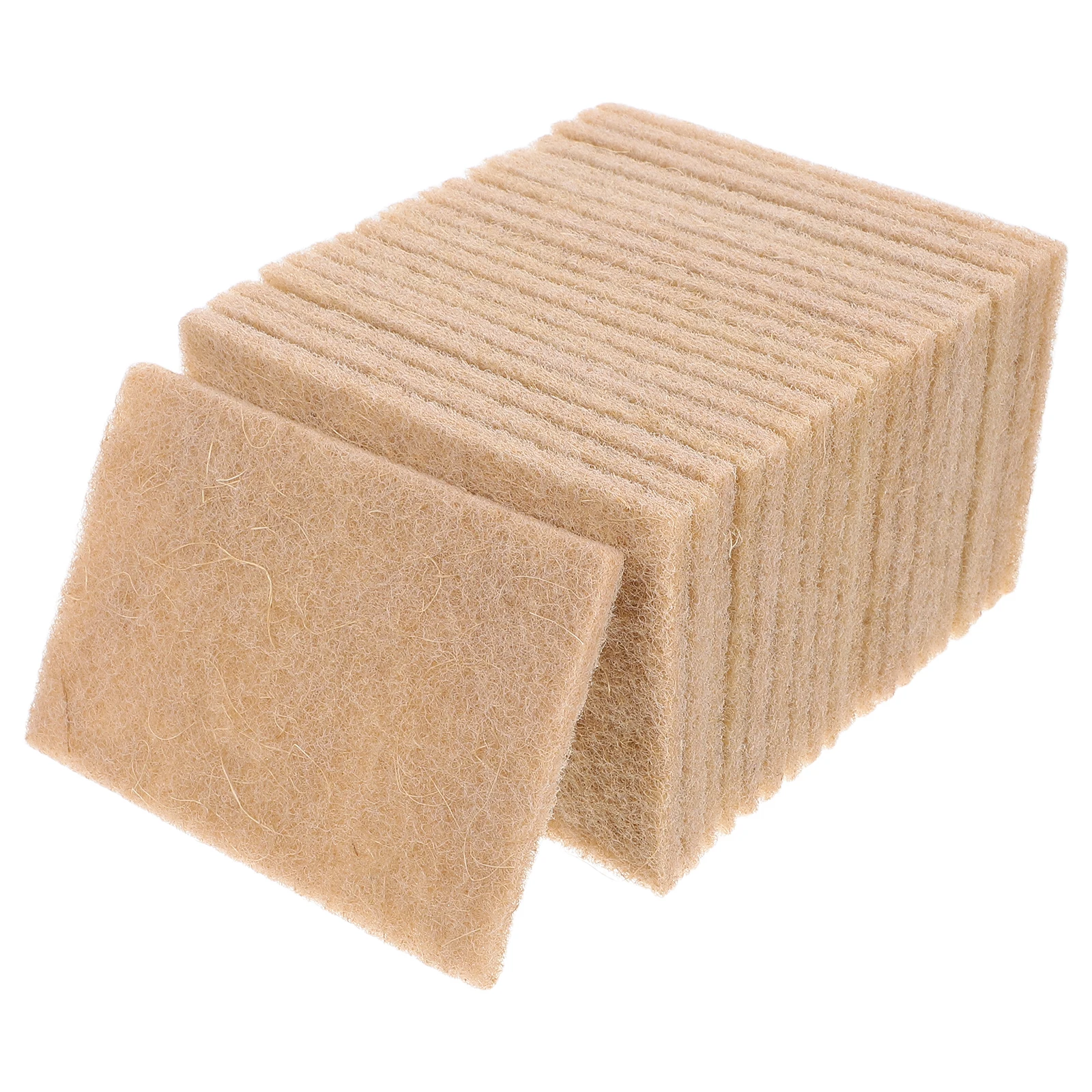 

20 Pcs Sisal Baijie Cloth Dish Cleaning Brush with Scouring Pad Kitchen Scrub Pads Heavy Duty