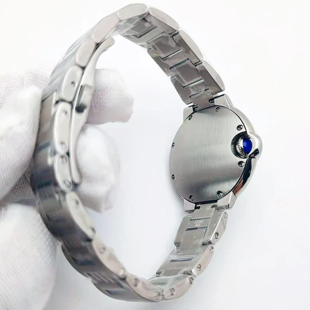 ساعة بالون اعتراف للنساء 2025 ساعة نسائية كلاسيكية بإبرة زرقاء جديدة هدية ذات ملمس راقي للفتيات