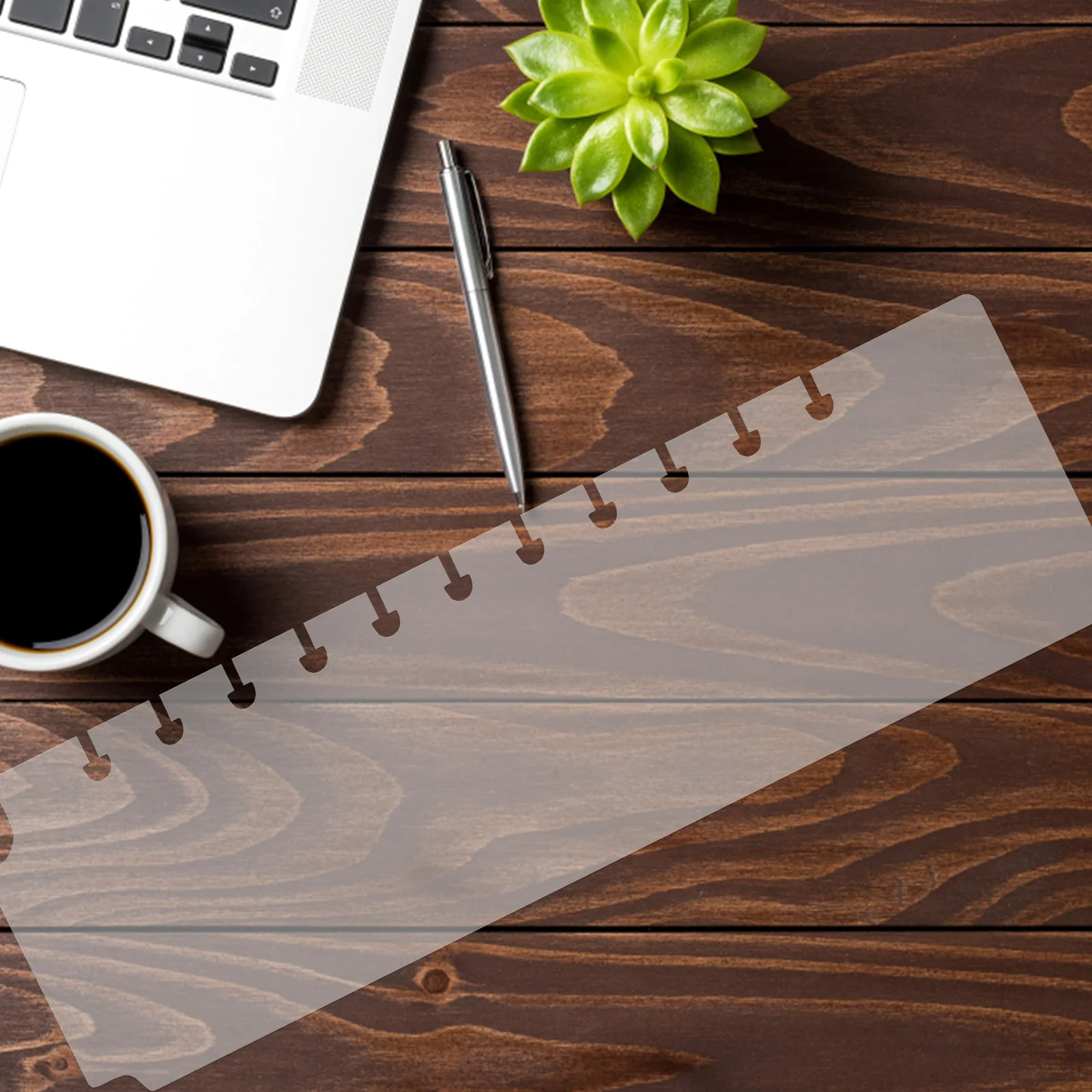 5pcs Plastic Divider Cards Bookmark Rulers For Personal Planners Recipe Binders Functional Binder Inserts Organization Notebook