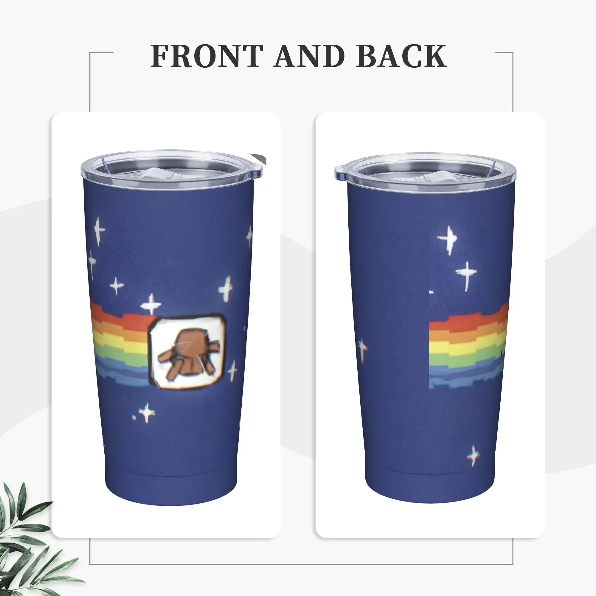 Rainbow Rockys Project Hail Mary Insulated Tumbler with Straws Ryland Grace Stainless Steel Coffee Mugs Cold Drinks Cups, 20oz
