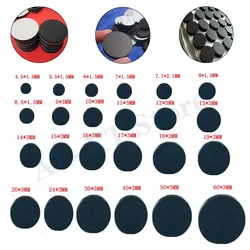 1-20Pcs Solid Round Adhesive Backed Rubber Pads Disc Sheet Gaskets Thick 1.5/3/3.5/5/8mm Dia 4.5/5.5/6/6.5/7/7.6/7.7/8/8.5-94mm
