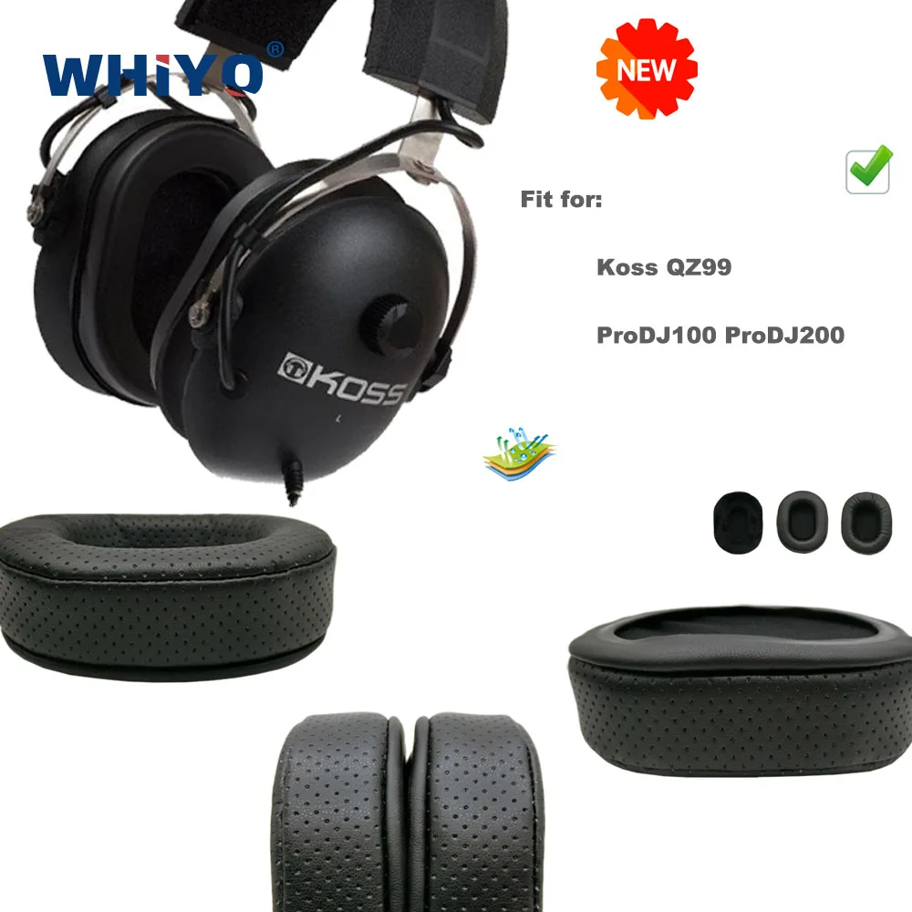 

New Upgrade Replacement Ear Pads for Koss QZ99 ProDJ100 ProDJ200 Headset Parts Leather Cushion Velvet Earmuff Earphone