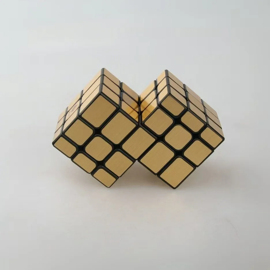 Double 3x3 Conjoined Mirror Face Magic Cube Speed Cube Puzzle Toy For Kids Boys Gift Magic Toys Brain Teasers  Kids Gifts