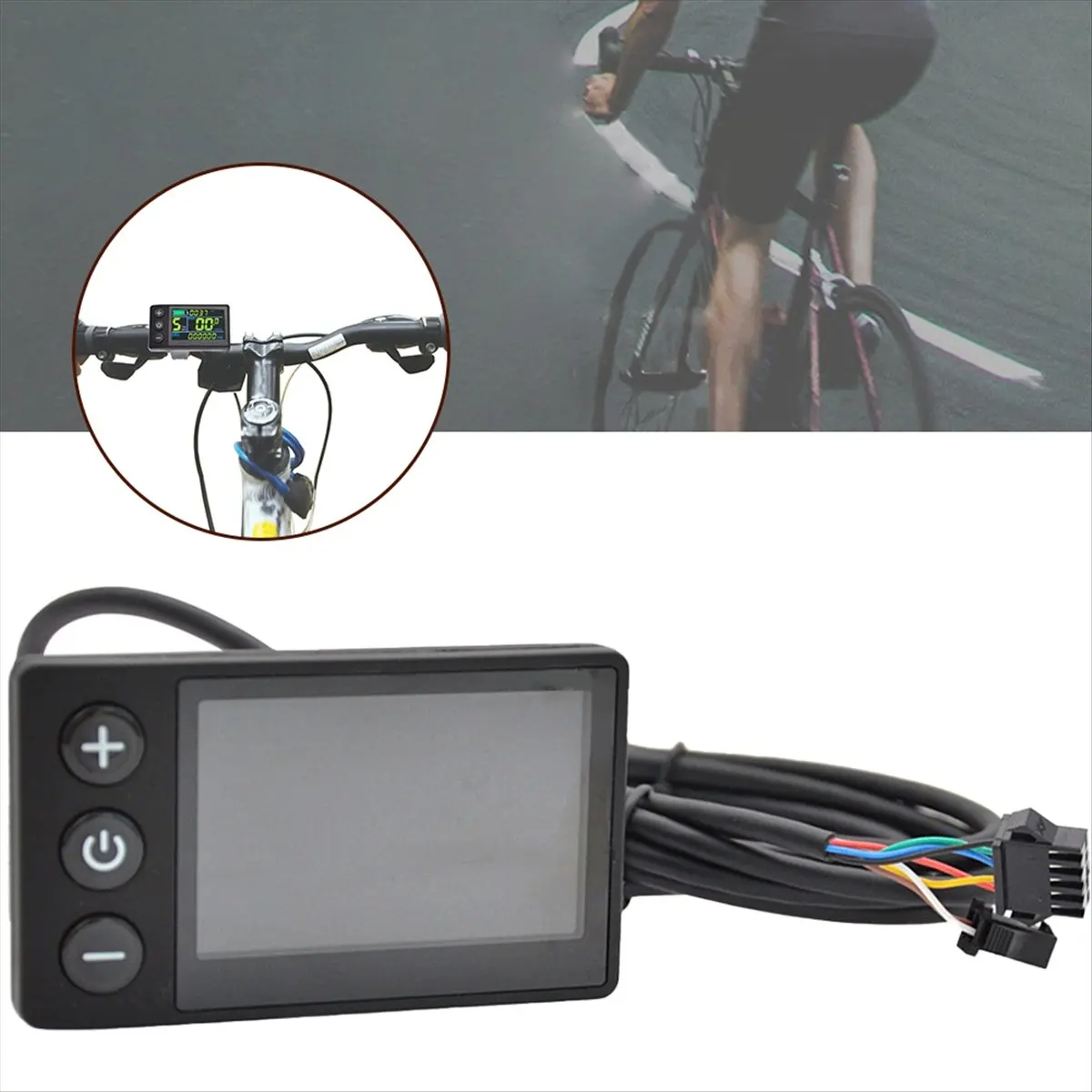 L77A S866 Electric Bicycle Display 24V/36V/48V Colorful LCD Screen Meter SM Ebike Power Assisted Scooter Control Dashboard view 4