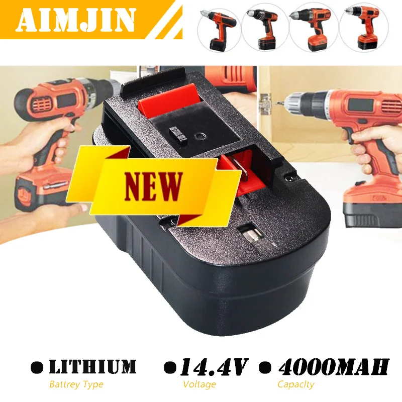 ！🎊4Ah HPB14 Replace For Black And Decker 14.4V Battery Firestorm FSB14 FS140BX A1714 499936-34 BD1444L HPD14K-2 CP14KB HP146F2