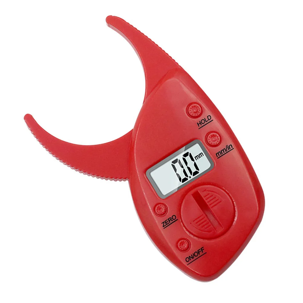 Body Fat Caliper Clip Fat Measuring Tool with Large LCD Display Accurate Reliable Portable Harmless Design for Home Fitness